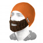 Orange hat Brown Attached Beardo